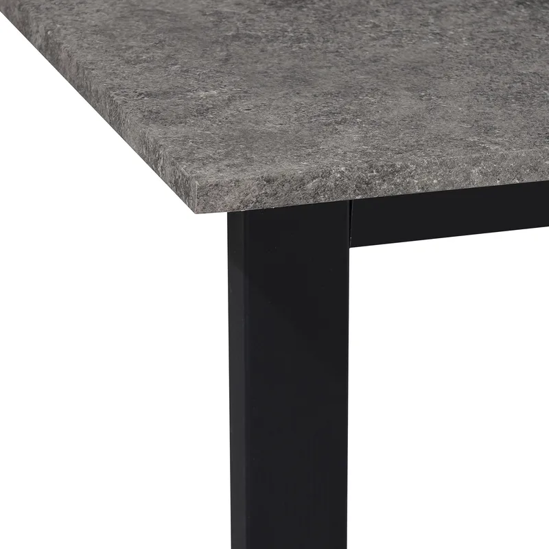 Luton Matbord 160x90 cm - Betonggrå och svart - Möbler - Matplats - Matbord & köksbord