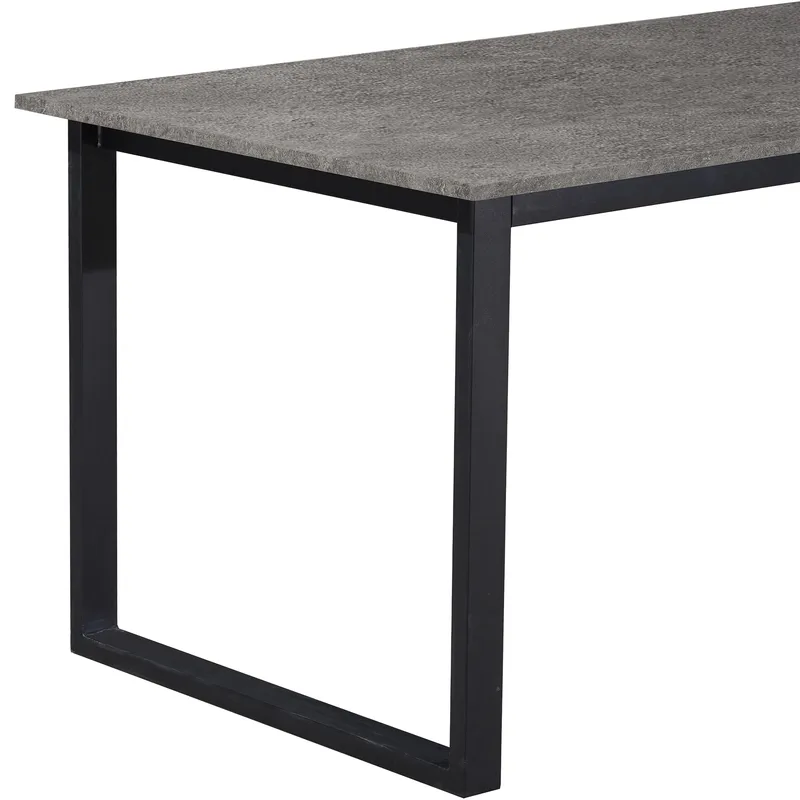 Luton Matbord 160x90 cm - Betonggrå och svart - Möbler - Matplats - Matbord & köksbord