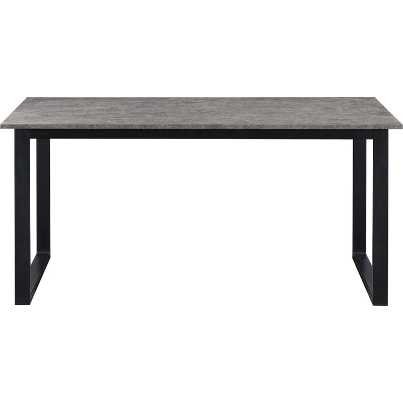 Luton Matbord 160x90 cm - Betonggrå och svart - Möbler - Matplats - Matbord & köksbord