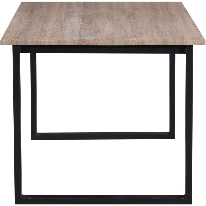 Luton Matbord 160x90 cm - Ek och svart - Möbler - Matplats - Matbord & köksbord