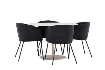 Lycke Matbord med 4 Berit Karmstol - Möbler - Matplats - Matgrupp & matbord med stolar