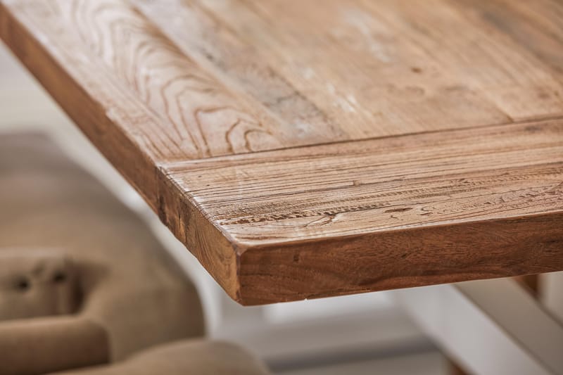 Lyon Förlängningsbar Matgrupp 200 cm med 6 Viktoria Stol Bloomington Natur/Vit/Beige Beige/White - Möbler - Matplats - Matgrupp & matbord med stolar