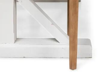 Lyon Förlängningsbar Matgrupp 200 cm med 6 Viktoria Stol Bloomington Natur/Vit/Beige Beige/White - Möbler - Matplats - Matgrupp & matbord med stolar