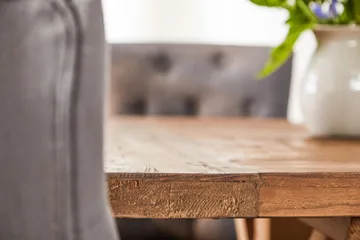 Lyon Förlängningsbar Matgrupp 200 cm med 6 Viktoria Stol - Natur/Grå/Vit - Möbler - Matplats - Matgrupp & matbord med stolar
