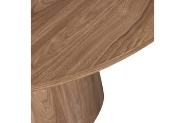 Maan Runt Matbord 120 cm med Trä- och Valnötsutseende - Brun - Möbler - Matplats - Matbord & köksbord