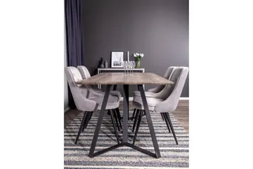 Malvina Matgrupp med 4 Valerie Lyx Sammetsstolar - Möbler - Matplats - Matgrupp & matbord med stolar