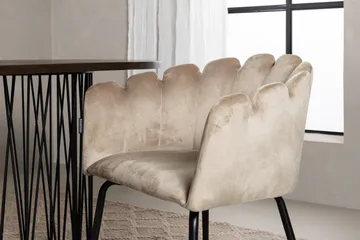 MAMFET Matgrupp  220 cm Oval Beige med 4 LIMHAMN Stolar - Möbler - Matplats - Matgrupp & matbord med stolar