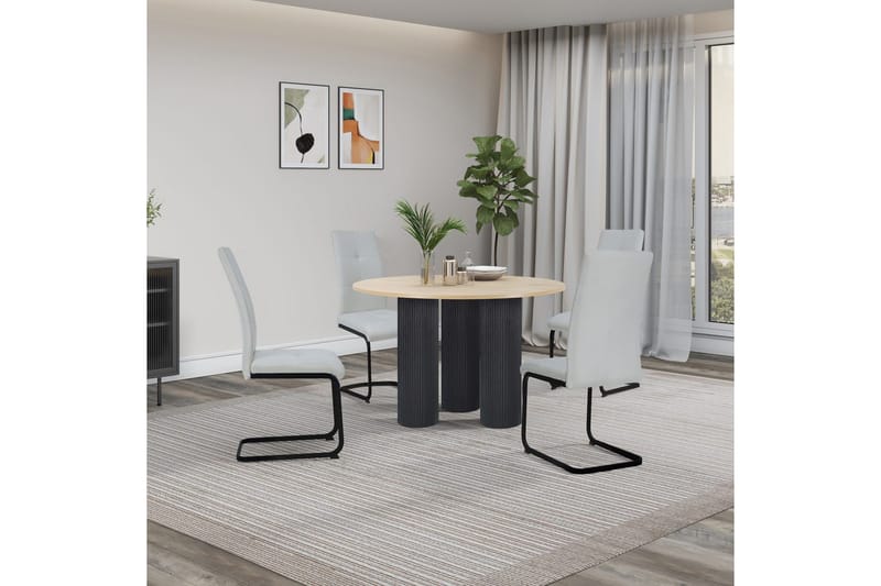 Mandan Matbord Rund 110 cm - Brun - Möbler - Matplats - Matbord & köksbord