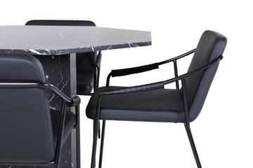 Marbs Matbord 110 cm Runt med 4 Tvista Barstol - Möbler - Matplats - Matgrupp & matbord med stolar