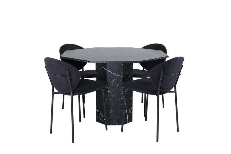 Marbs Matbord 110 cm Runt med 4 Vault Matstol - Möbler - Matplats - Matgrupp & matbord med stolar