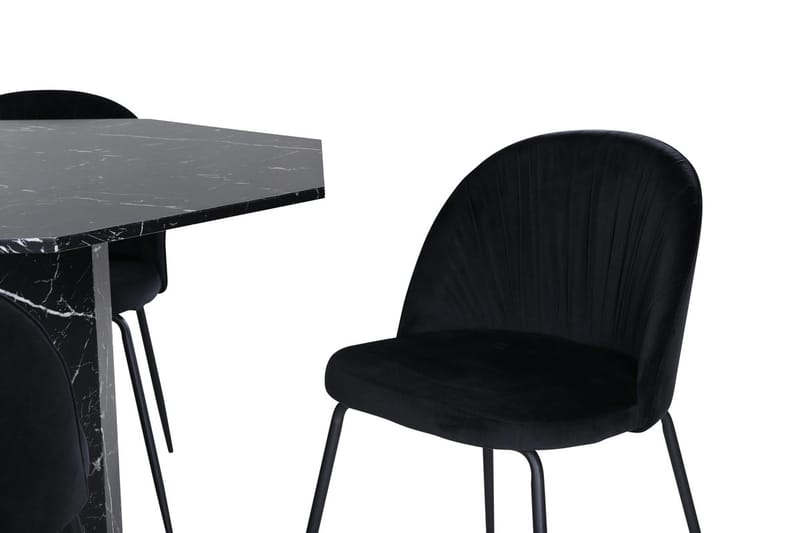 Marbs Matbord 110 cm Runt med 4 Wrinkles Matstol - Möbler - Matplats - Matgrupp & matbord med stolar