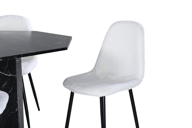 Marbs Matbord 110 cm Runt med 4 Polar Matstol - Möbler - Matplats - Matgrupp & matbord med stolar