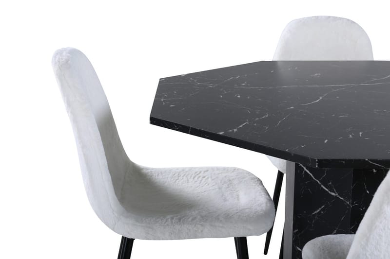 Marbs Matbord 110 cm Runt med 4 Polar Matstol - Möbler - Matplats - Matgrupp & matbord med stolar