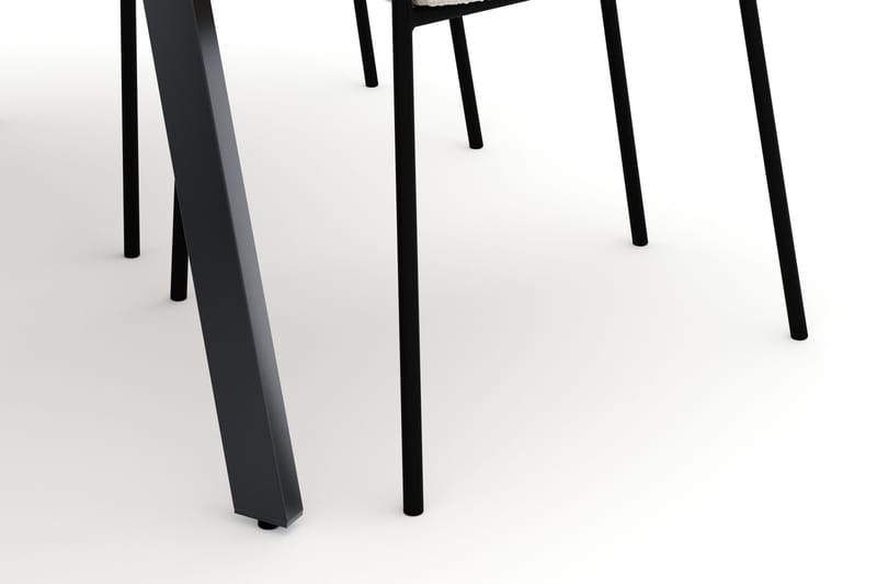 Marcelen Matbord Förlängningsbart med 4 Gemmiano Stolar - Brun - Möbler - Matplats - Matgrupp & matbord med stolar