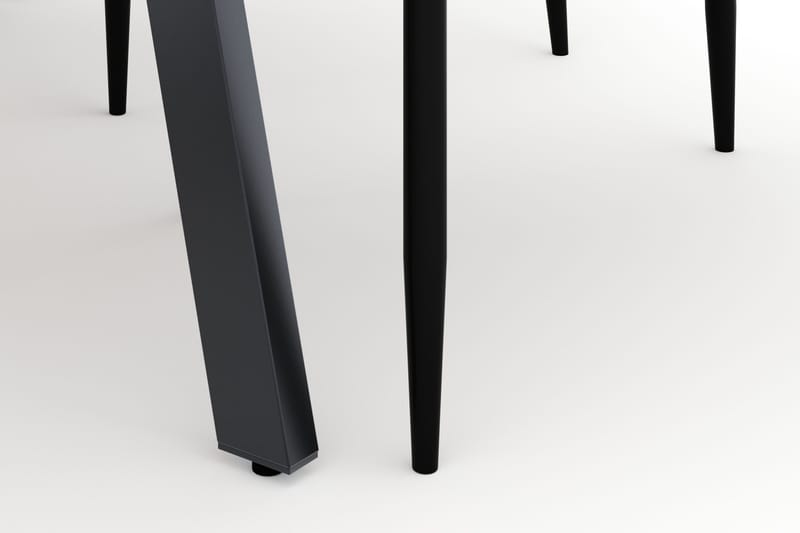 Marcelen Matbord Förlängningsbart med 4 Sawako Stolar - Brun - Möbler - Matplats - Matgrupp & matbord med stolar