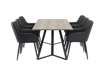 Marina Matbord 180 cm med 6 Comfort Karmstol - Möbler - Matplats - Matgrupp & matbord med stolar