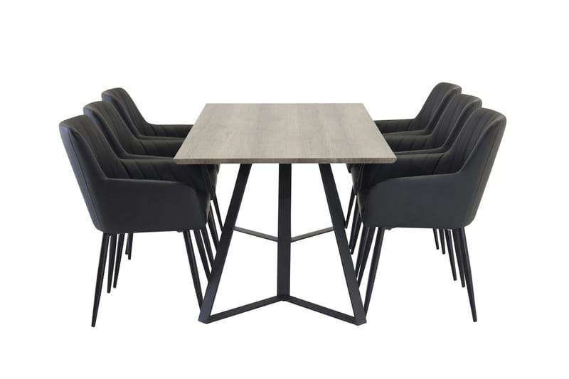Marina Matbord 180 cm med 6 Comfort Karmstol - Möbler - Matplats - Matgrupp & matbord med stolar