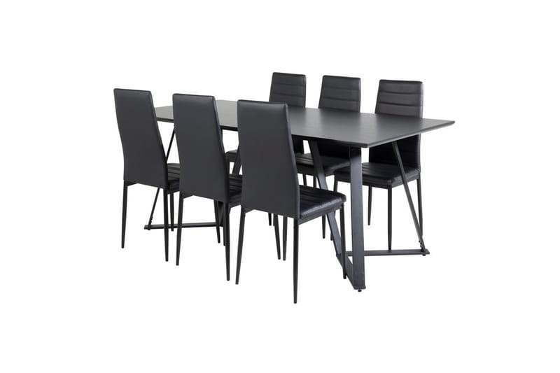 Marina Matbord 180 cm med 6 Slim Matstol - Möbler - Matplats - Matgrupp & matbord med stolar