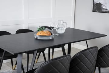 Marina Matbord 180 cm med 6 Velvet Deluxe Matstol - Möbler - Matplats - Matgrupp & matbord med stolar