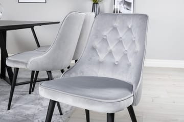 Marina Matbord 180 cm med 6 Velvet Deluxe Sammetstol - Möbler - Matplats - Matgrupp & matbord med stolar