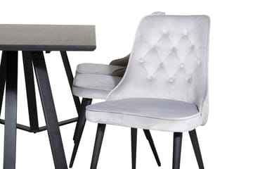 Marina Matbord 180 cm med 6 Velvet Deluxe Sammetstol - Möbler - Matplats - Matgrupp & matbord med stolar