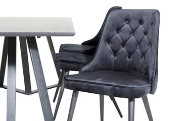 Marina Matbord 180 cm med 6 Velvet Deluxe Sammetstol - Möbler - Matplats - Matgrupp & matbord med stolar