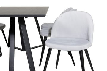 Marina Matbord 180 cm med 6 Velvet Matstol Manchester - Möbler - Matplats - Matgrupp & matbord med stolar