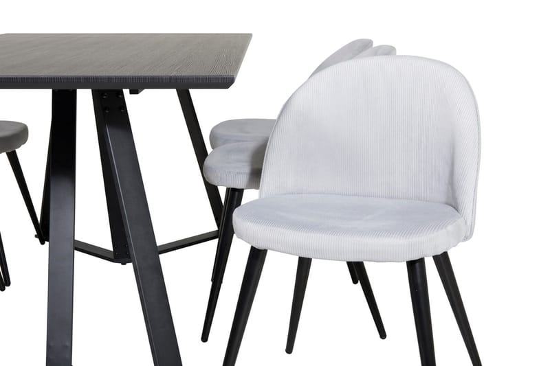 Marina Matbord 180 cm med 6 Velvet Matstol Manchester - Möbler - Matplats - Matgrupp & matbord med stolar