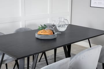 Marina Matbord 180 cm med 6 Velvet Matstol Manchester - Möbler - Matplats - Matgrupp & matbord med stolar
