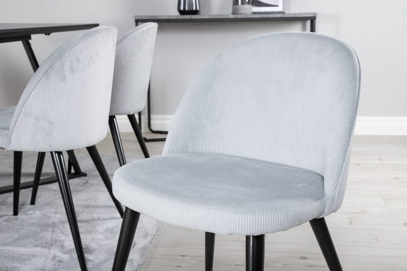 Marina Matbord 180 cm med 6 Velvet Matstol Manchester - Möbler - Matplats - Matgrupp & matbord med stolar