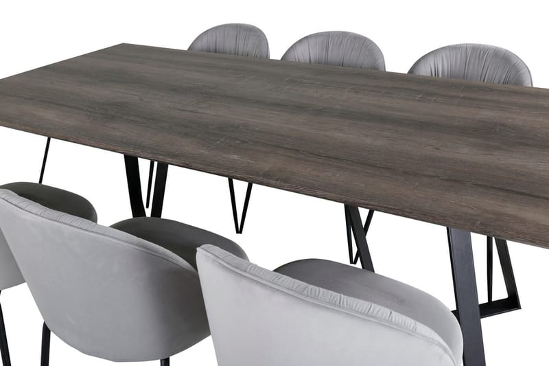 Marina Matbord 180 cm med 6 Wrinkles Matstol - Möbler - Matplats - Matgrupp & matbord med stolar