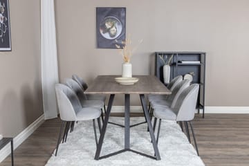 Marina Matbord 180 cm med 6 Wrinkles Matstol - Möbler - Matplats - Matgrupp & matbord med stolar