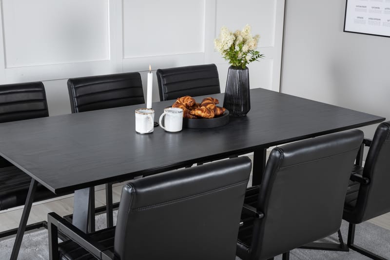 Marina Matgrupp 180 cm Rektangulär med 6 Art Stolar - Möbler - Matplats - Matgrupp & matbord med stolar
