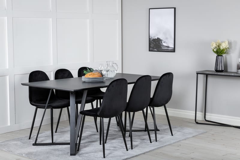 Marina Matgrupp 180 cm Rektangulär med 6 Polar stolar - Möbler - Matplats - Matgrupp & matbord med stolar