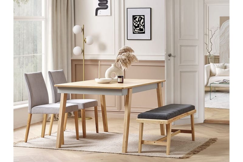 Matagami Matbord 90x150 cm - Ljusbrun/Grå - Möbler - Matplats - Matbord & köksbord