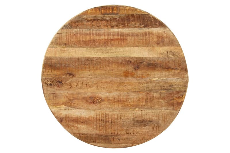 Matbord 100x100x75 cm rund grovt mangoträ - Brun - Möbler - Matplats - Matbord & köksbord