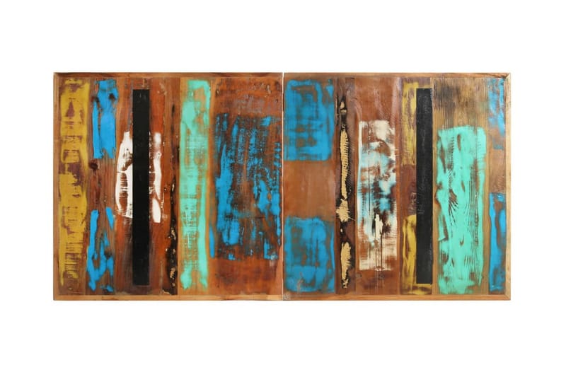 Matbord 140x70x76 cm massivt återvunnet trä - Flerfärgad - Möbler - Matplats - Matbord & köksbord