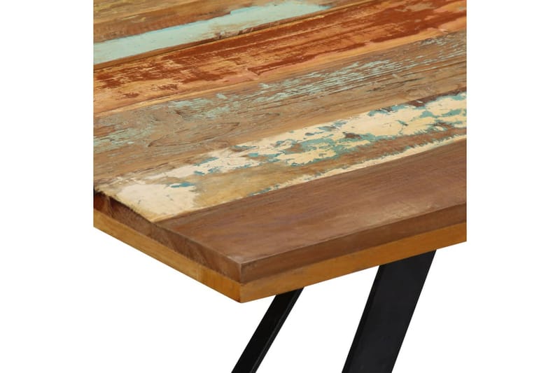 Matbord 140x80x76 cm massivt återvunnet trä - Flerfärgad - Bord - Matbord & köksbord