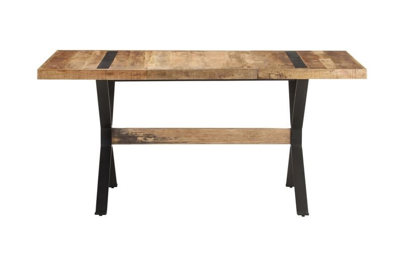 Matbord 160x80x76 cm grovt mangoträ - Brun - Möbler - Matplats - Matbord & köksbord