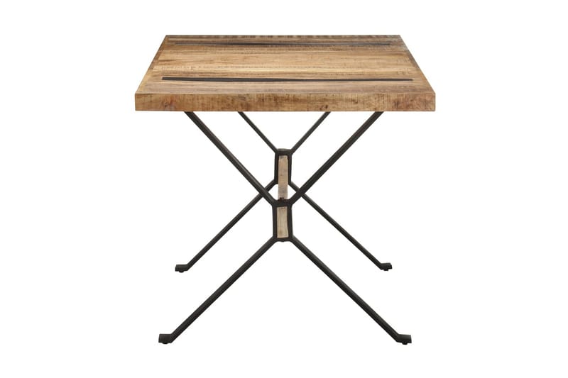 Matbord 160x80x76 cm grovt mangoträ - Brun - Möbler - Matplats - Matbord & köksbord