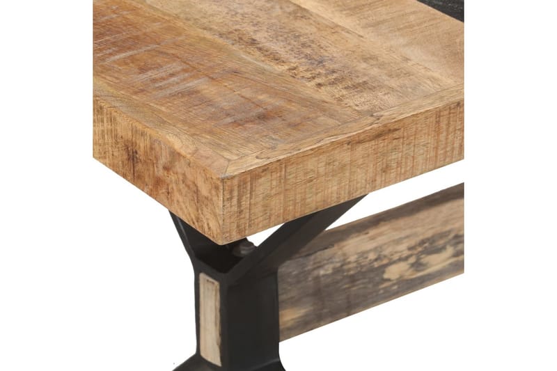 Matbord 160x80x76 cm grovt mangoträ - Brun - Möbler - Matplats - Matbord & köksbord