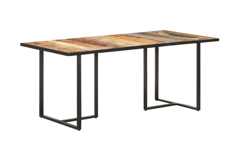 Matbord 180 cm massivt återvunnet trä - Brun - Möbler - Matplats - Matbord & köksbord