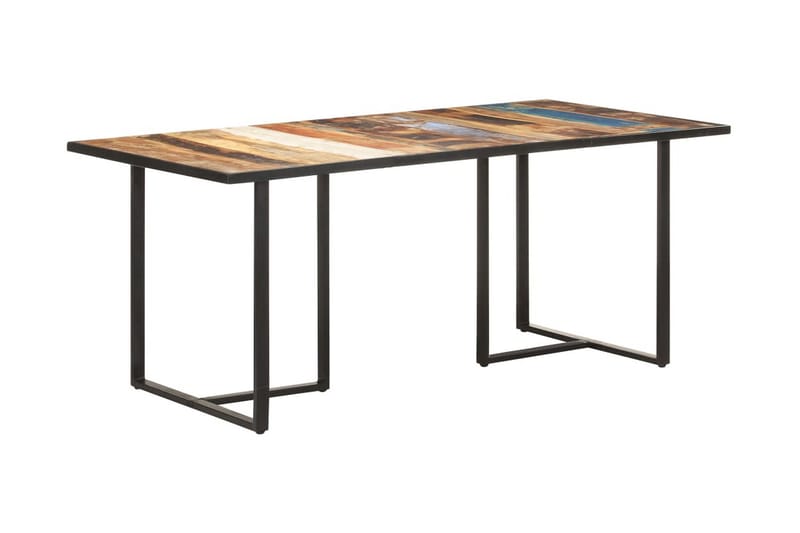 Matbord 180 cm massivt återvunnet trä - Brun - Möbler - Matplats - Matbord & köksbord