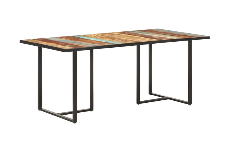 Matbord 180 cm massivt återvunnet trä - Brun - Möbler - Matplats - Matbord & köksbord