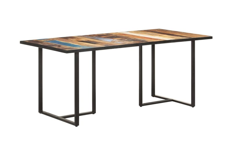Matbord 180 cm massivt återvunnet trä - Brun - Möbler - Matplats - Matbord & köksbord