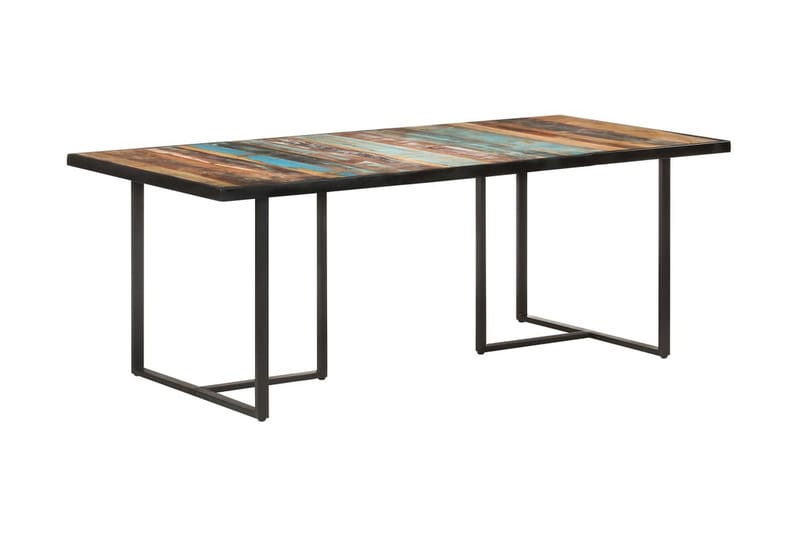 Matbord 200 cm massivt återvunnet trä - Brun - Möbler - Matplats - Matbord & köksbord