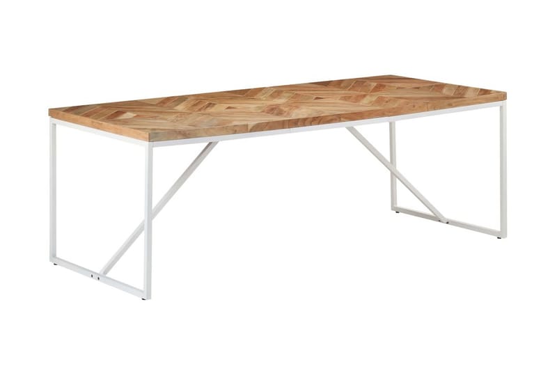 Matbord 200x90x76 cm massivt akaciaträ och mangoträ - Brun - Bord - Matbord & köksbord
