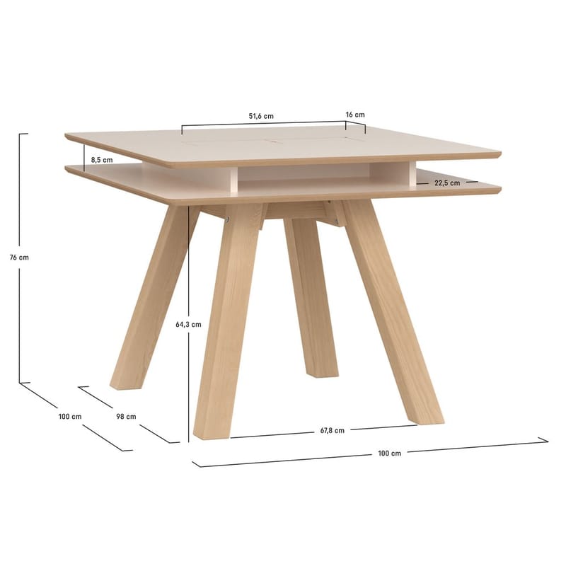 Matbord 4 You Fresh - 100 x 100 cm - Möbler - Matplats - Matbord & köksbord
