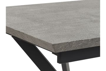 Abenson Matbord 180 cm Förlängningsbart - Grå/Svart - Möbler - Matplats - Matbord & köksbord