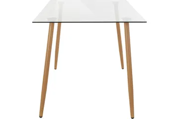 Abia Matbord 140 cm Glas - Brun - Möbler - Matplats - Matbord & köksbord